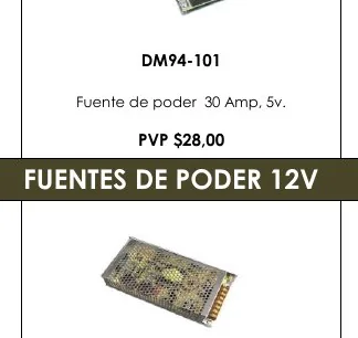 Fuente de Poder 30 Amp, 5V. - DM94-101