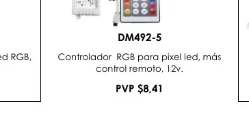 Led RGB, Controlador RGB para Pixel Led, Más - DM492-5