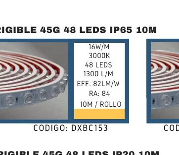 Dirigible 45G 48 LEDS IP65 10M - DXBC153