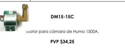 Motor para Cámara de Humo 1500A. - DM15-15C