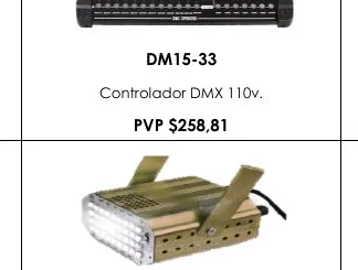 Controlador DMX 110V. - DM15-33