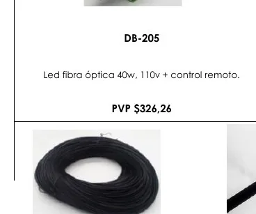 Led Fibra Óptica 40W, 110V + Control Remoto. - DB-205