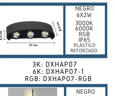 NEGRO - DXHAP07-RGB