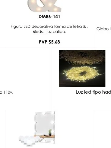 Figura LED Decorativa Forma de Letra & , - DM86-141