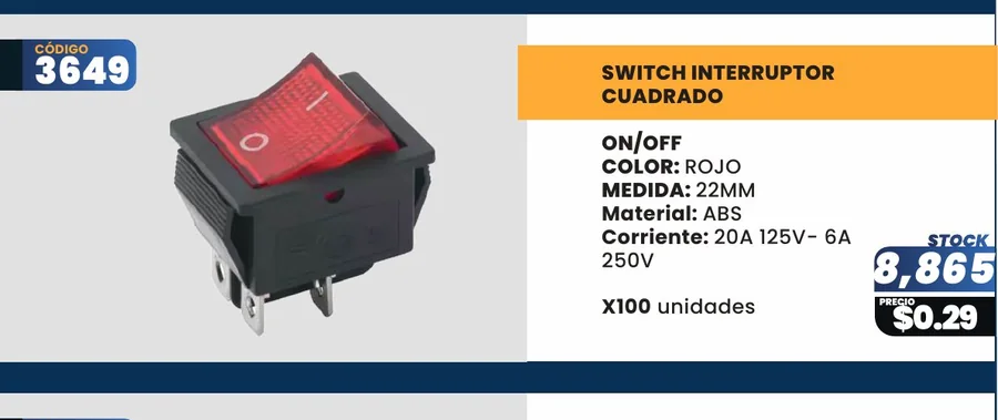 SWITCH Interruptor - 3649