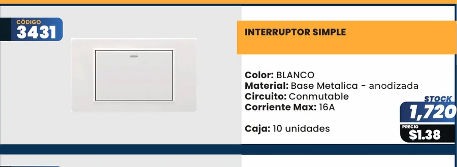 ALBA - Interruptor - 3431