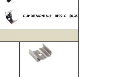 CLIP DE MONTAJE: $0,35 - RF02-C