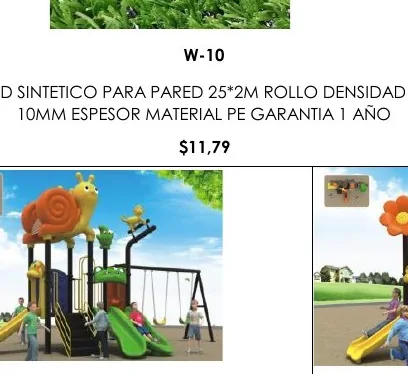 CESPED Sintetico PARA PARED 25*2M ROLLO DENSIDAD - W-10