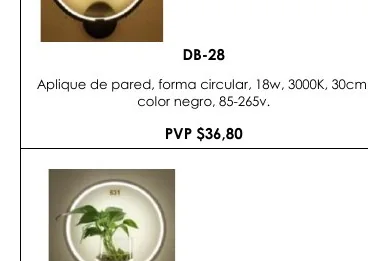 Aplique de Pared, Forma Circular, 18W, 3000K, 30CM, - DB-28