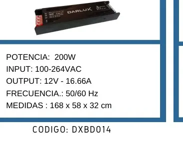 INPUT: 100-264VAC - DXBD014