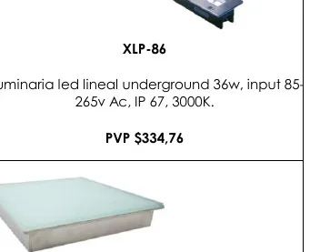 Luminaria Led Lineal Underground 36W, Input 85- - XLP-86
