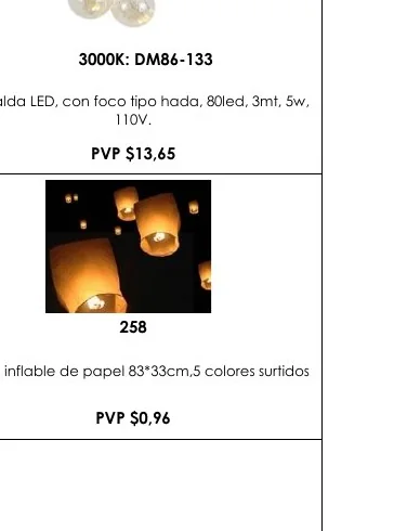 Guirnalda LED, con Foco Tipo Hada, 80LED, 3MT, 5W, - DM86-133