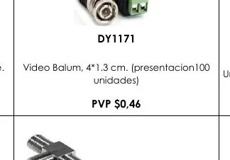 Roscable. Video Balum, 4*1.3 Cm. (PRESENTACION100 - DY1171