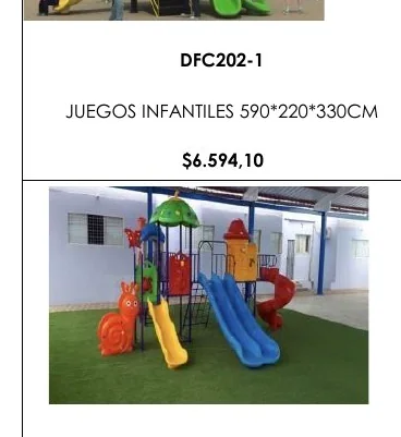 JUEGOS Infantiles 590*220*330CM - DFC202-1