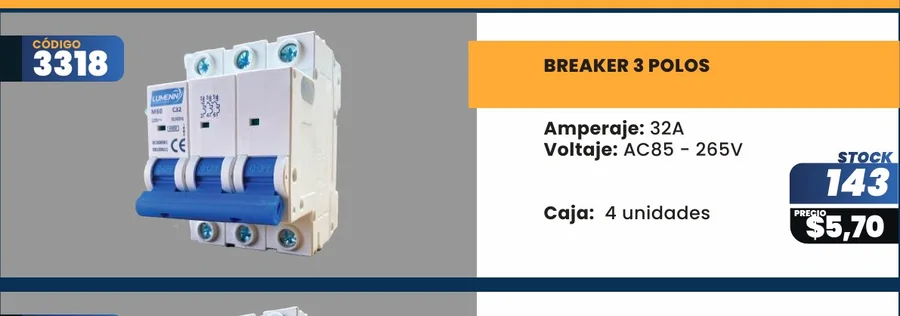 BREAKER 3 POLOS - 3318