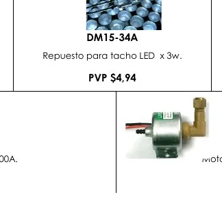 Repuesto para Tacho LED X 3W. - DM15-34A