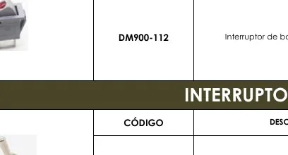 Interruptor de Balancin - DM900-112