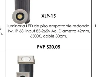 Luminaria LED de Piso Empotrable Redonda, Luminaria - XLP-15