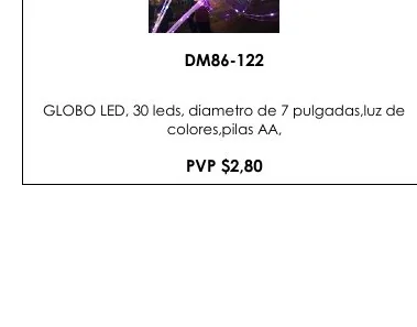 GLOBO LED, 30 Leds, Diametro de 7 Pulgadas,luz de - DM86-122
