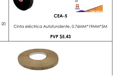 Cinta Eléctrica Autofundente, 0.76MM*19MM*5M - CEA-5