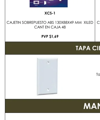 MANGUERA - XCS-1