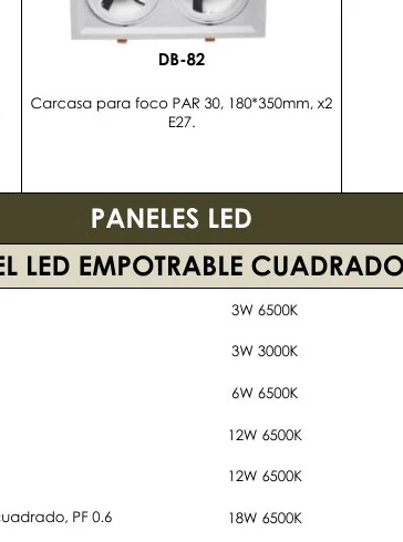 Carcasa para Foco PAR 30, 180*350MM, X2 - DB-82