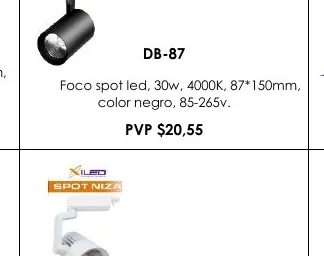 Foco Spot Led, 30W, 4000K, 87*150MM, - DB-87