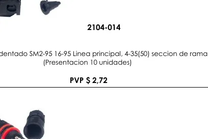 Dentado SM2-95 16-95 Linea Principal, 4-35(50) Seccion de Rama, - 2104-014