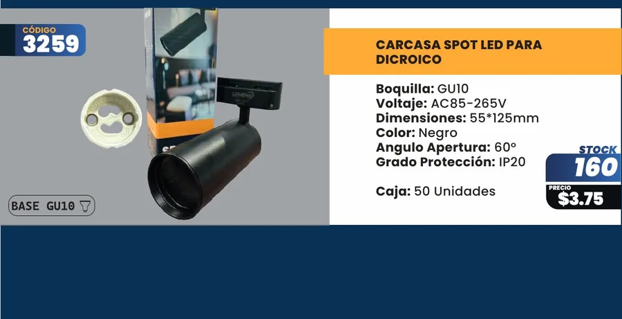 CARCASA SPOT LED PARA - 3259