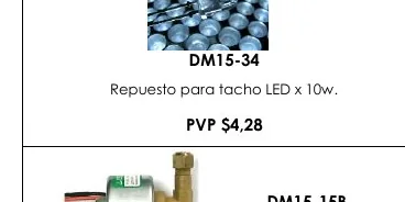 Repuesto para Tacho LED X 10W. - DM15-34