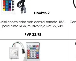 Mini Controlador Más Control Remoto, USB, Controlador - DM492-2