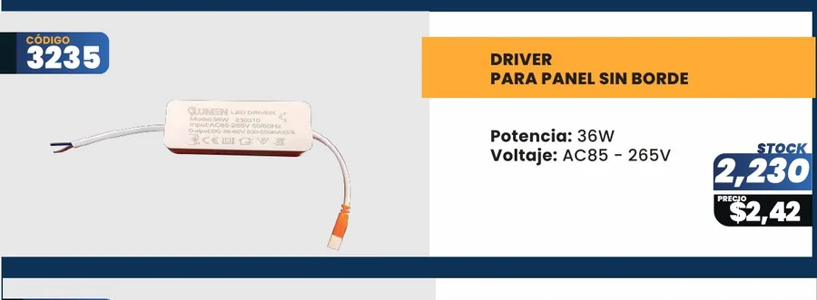 PARA PANEL SIN BORDE - 3235