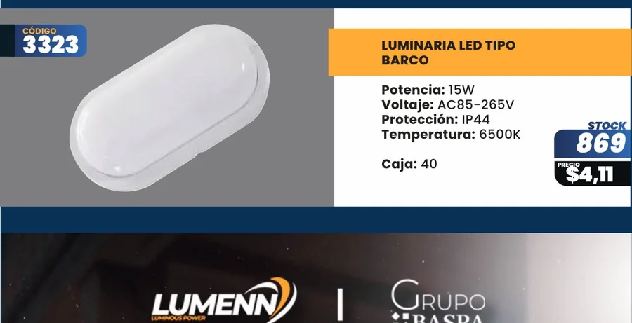 Luminaria LED TIPO - 3323