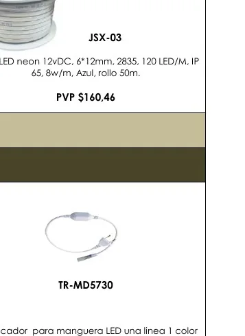 Rectificador para Manguera LED Una Linea 1 Color - JSX-03