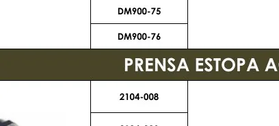 PRENSA ESTOPA ACERO - DM900-76