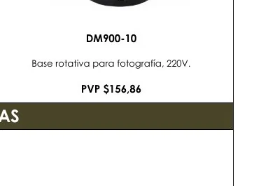 Base Rotativa para Fotografía, 220V. - DM900-10