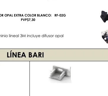 DIFUSOR OPAL EXTRA COLOR BLANCO: - RF-02G