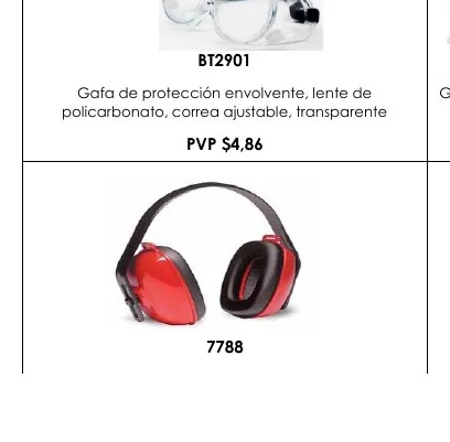Gafa de Protección Envolvente, Lente de Gafa - BT2901