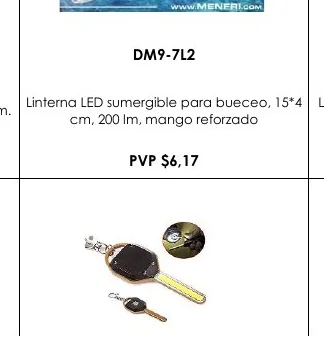 Linterna LED Sumergible para Bueceo, 15*4 Linterna - DM9-7L2
