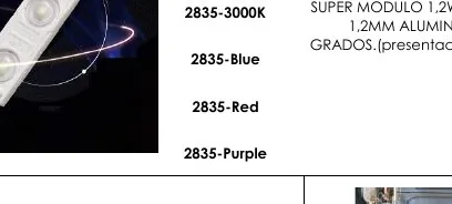 2835-3000K SUPER MODULO 1,2W - 2835-BLUE