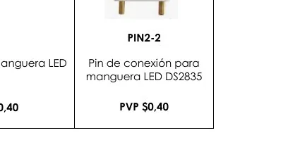 Manguera LED Pin de Conexión para - PIN2-2