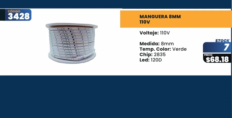 MANGUERA 8MM - 3428