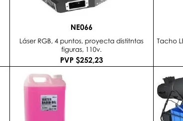 Láser RGB, 4 Puntos, Proyecta Distitntas Tacho LED, - NE066