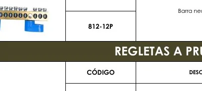 Barra Neutro - 812-12P