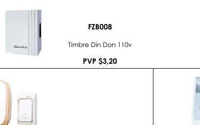 Timbre Din Don 110V - FZB008