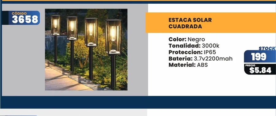 ESTACA SOLAR - 3658