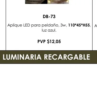 Aplique LED para Peldaño, 3W, 110*45*H55 , APLIQUE - DB-73