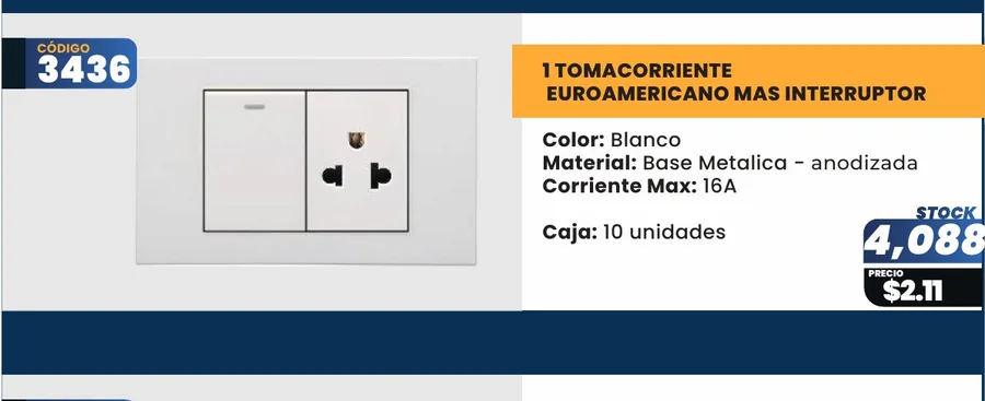 1 Tomacorriente - 3436