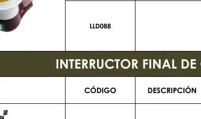 Interructor FINAL DE CARRERA - LLD088