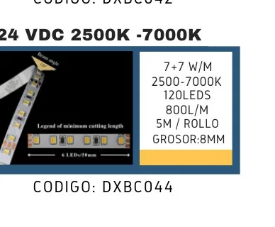 24 VDC 2500K -7000K - DXBC044
